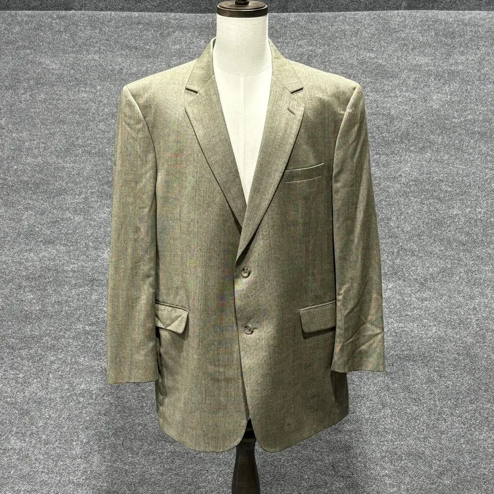 Jos. A. Bank Blazer Mens 46 Long Gray Wool Signature Collection Gordon 2 Button
